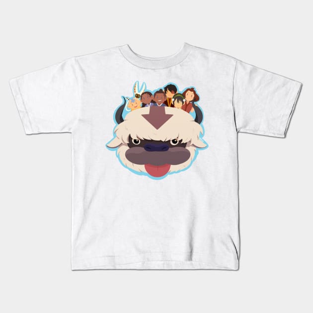 Team Avatar - Appa Blep Kids T-Shirt by IKM218